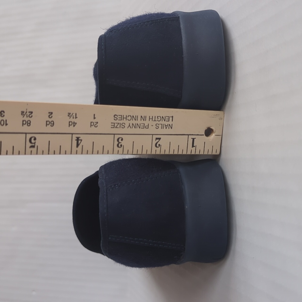 Lands' End Comfort Step Wool Slip-On Loafer Shoe Size 7.5B Blue - Picture 12 of 13